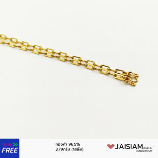 สร้อยคอทองคำแท้ 96.5% 1สลึง 3.8กรัม ยาว19นิ้ว ผู้หญิง รุ่น GN965-3.8-22 Jaisiam jewelry